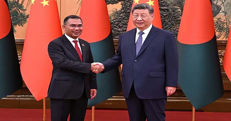 বাংলাদেশ মিয়ানমার-চীন- করিডোরের প্রস্তাব, বৈঠকে শি জিনপিং ও তারেক রহমান
