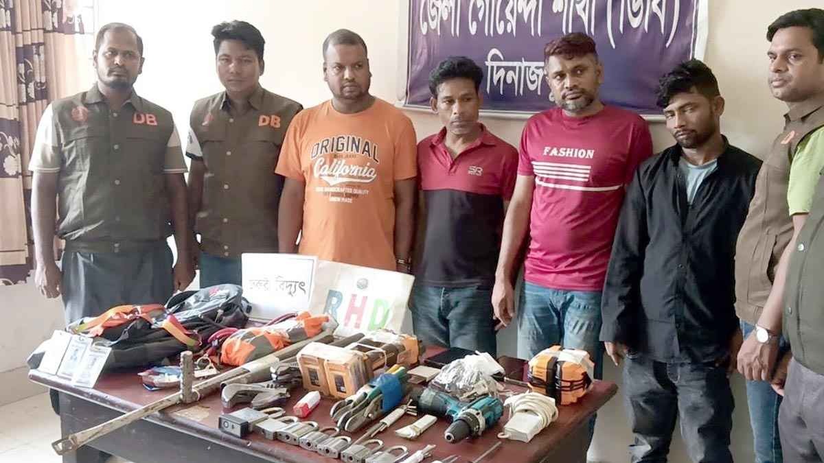 দিনাজপুরে ডাকাত চক্রের ৪ সদস্য গ্রেফতার