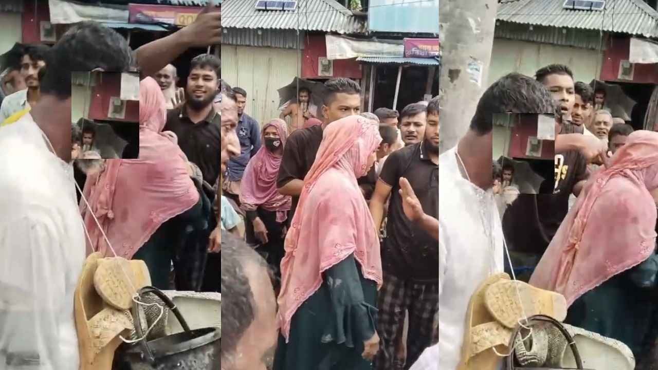 ভোলায় নারী-পুরুষকে জুতার মালা পরিয়ে অপদস্তের অভিযোগ, এলাকায় তোলপাড়